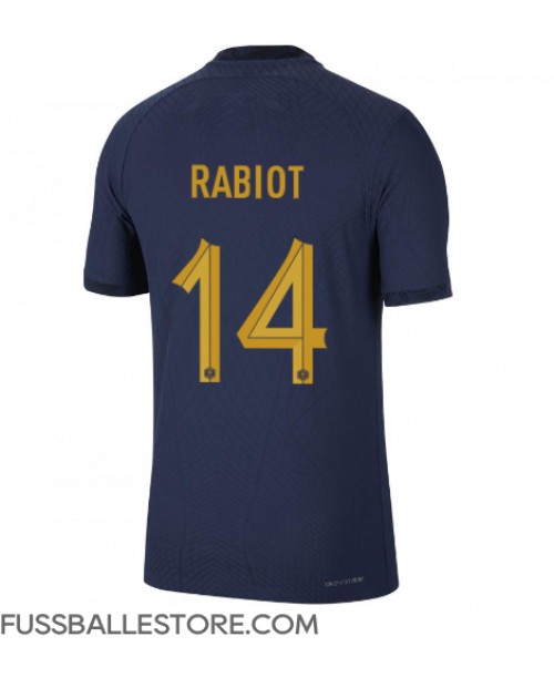 Günstige Frankreich Adrien Rabiot #14 Heimtrikot WM 2022 Kurzarm